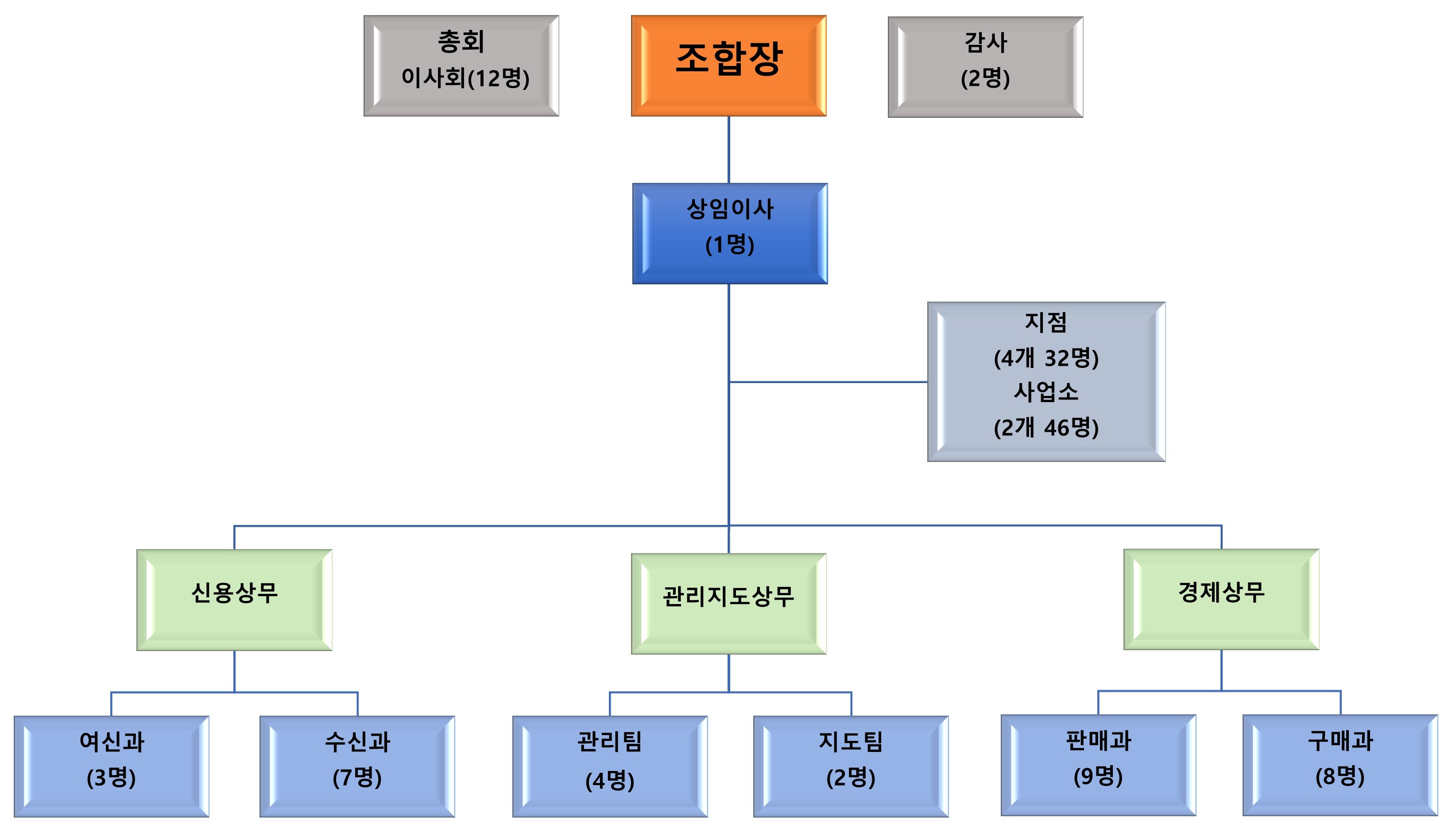 인제농협 조직도